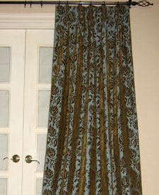 Pattern\Signature Flocked Silk Dupioni Drapes and Curtains