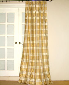 Plaid\Signature Scots Plaid Silk Taffeta Drapes and Curtains