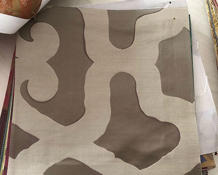 Pattern Geometric Silk Taffeta Drapes and Curtains